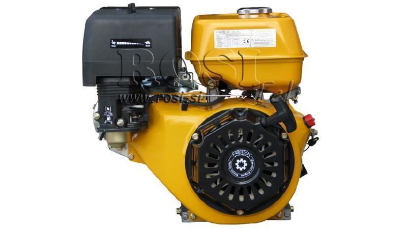 gasoline engine EG4-420cc-9,6kW-13,1HP-3.600rpm-H-KW25x88.5-hand start