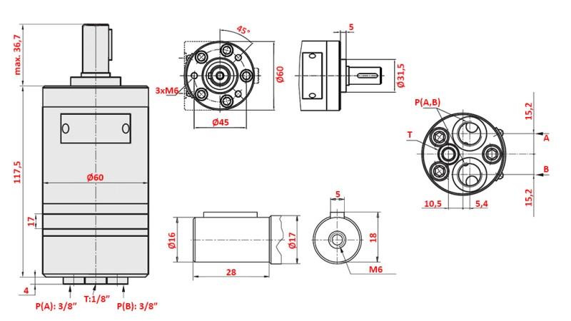 HYDRAULIC MOTOR MM 40