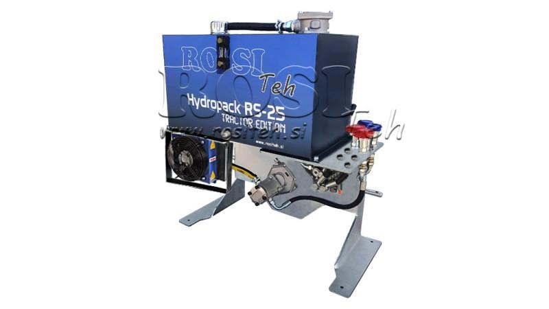 TRACTOR HYDRAULIC POWER-PACK CAPACITY 100lit FLOW 53lit/min 2XP80 - WITH OIL HEAT EXCHANGER
