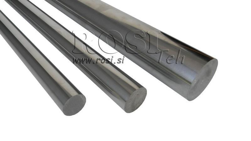 CHROME PLATED ROD FOR CYLINDER 25mm - 1000mm