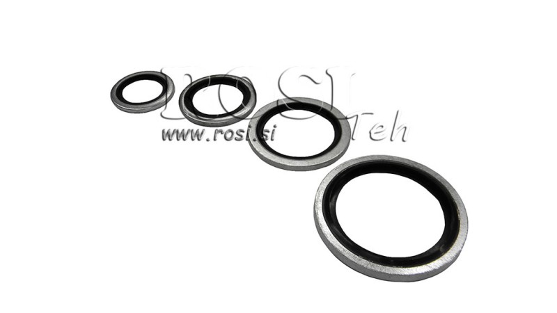 WASHER WITH RUBBER SEAL 1/4'' - 13,70x20,70 mm