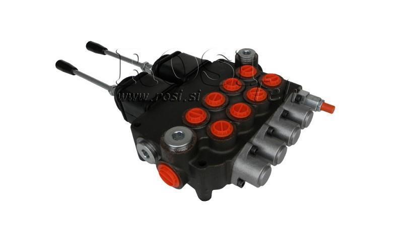 VALVOLA IDRAULICA 4xP80 + 2x JOYSTICK