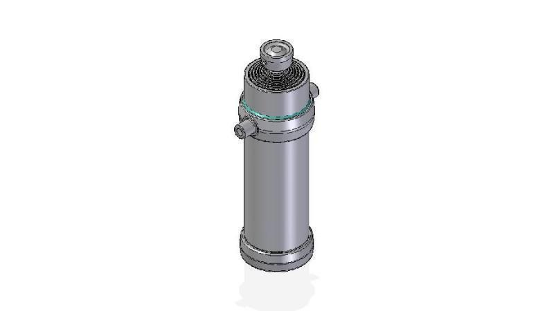 7058S -TELESCOPIC CYLINDER STANDARD/BALL 7 EXTENSIONS STROKE 4159 Dia.215