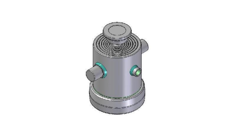 8301S -KIPPZYLINDER STANDARD/KUGEL 8 STUFEN HUB 1320 FI 190