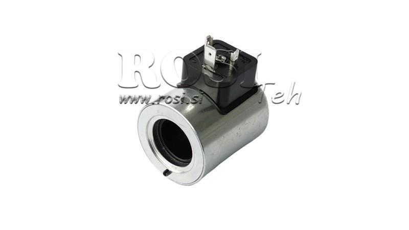 ELECTROMAGNETIC COIL 12V DC FOR VALVE CETOP - fi 22mm-53mm 29W