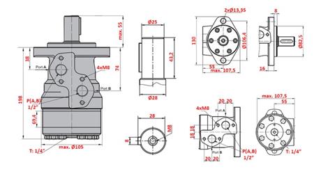 HYDRAULIC MOTOR MR 400