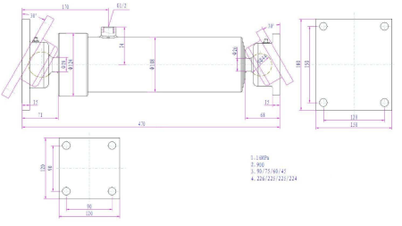 KIPPZYLINDER 4 STUFEN  900mm K4B-7TS