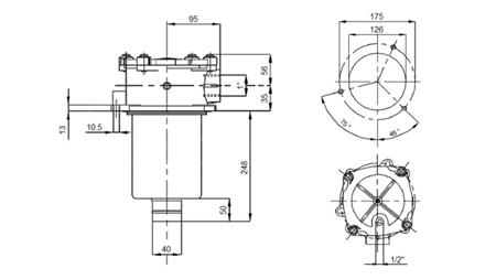 RÜCKLAUFFILTER TANKEINBAU FILTER RFM 040 1 - 25u - 105 lit/min