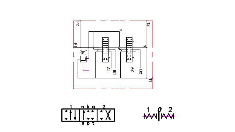 HIDRAULIKUS VEZÉRLŐTÖMB 2xP40 + JOYSTIC