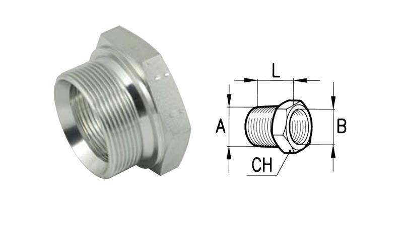 HYDRAULIKADAPTER MÄNNLICH-WEIBLICH 1-3/4