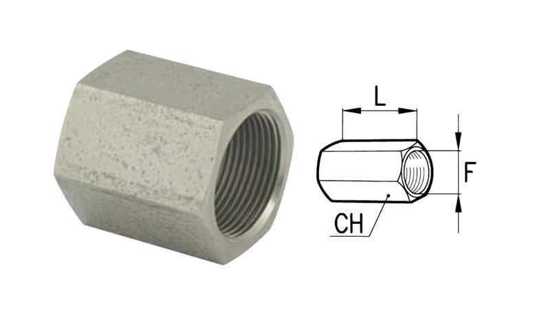 HYDRAULIC ADAPTER FEMALE-FEMALE 3/8