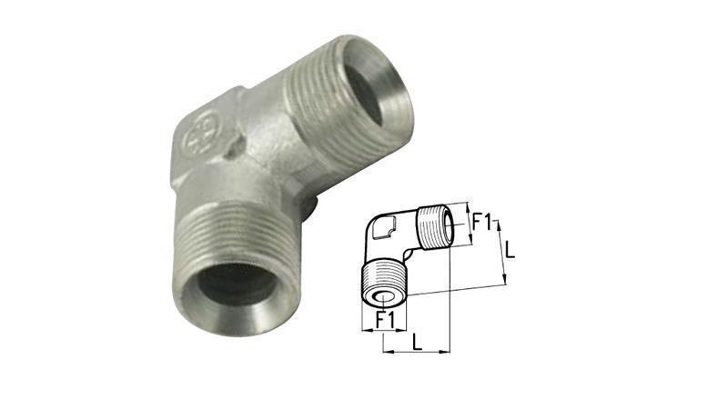 HYDRAULIK KNIE 90°BSP KURZ MÄNNLICH-MÄNNLICH 1/2