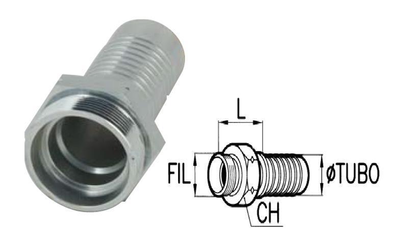 HYDRAULIC FITTING CEL 10 L MALE DN10-M16x1,5