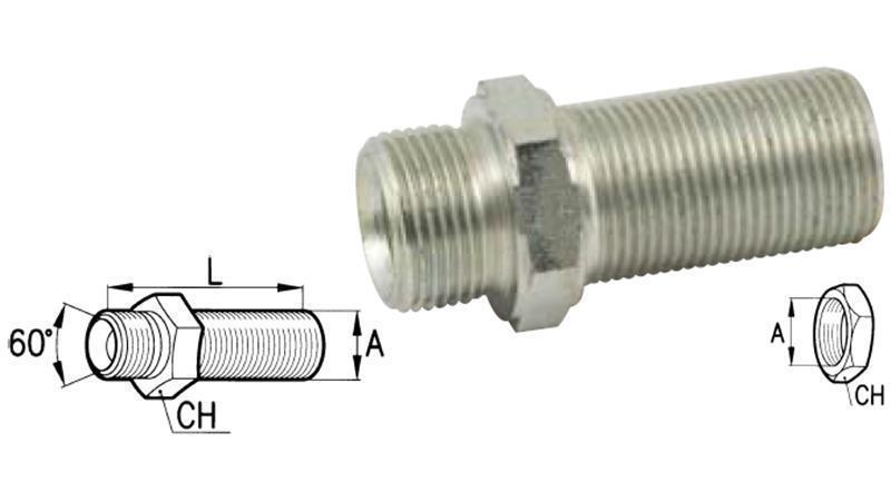 HYDRAULIK DOPPELSCHRAUBE ( BSP ) VERLÄNGERT