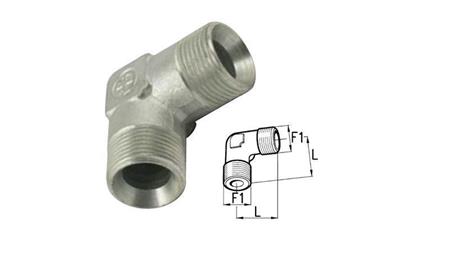 HYDRAULIK KNIE 90°BSP KURZ MÄNNLICH-MÄNNLICH 1/4