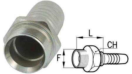 POŁĄCZENIE HYDRAULICZNE BSP MĘSKIE DN16-1/2