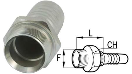 HIDRAVLIČNI PRIKLJUČEK BSP MOŠKI DN6-M18x1,5