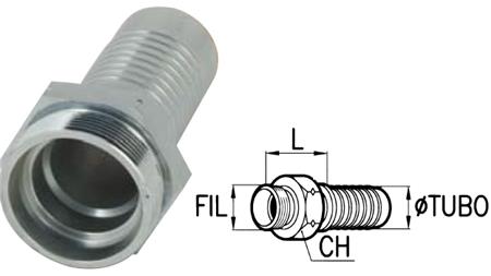HYDRAULIC FITTING CES 14 S MALE DN10-M22x1,5