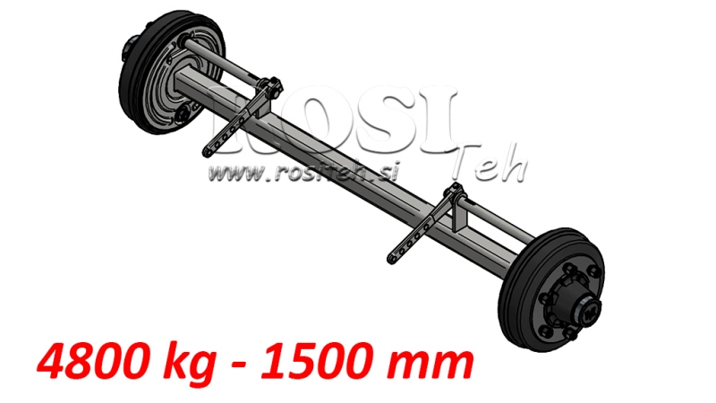 TENGELY PÓTKOCSINAK 4800kg FÉKKEKL (1500 mm)