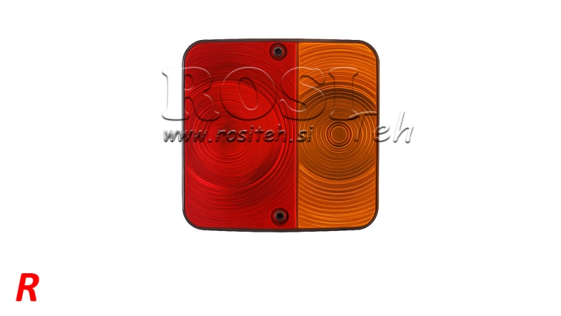 RÜCKLICHT  - QUADRATISCH RECHTS 2 POSITIONEN