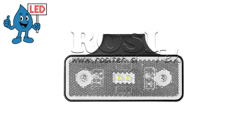 LUCE DI MARCIA A LED BIANCA 12V