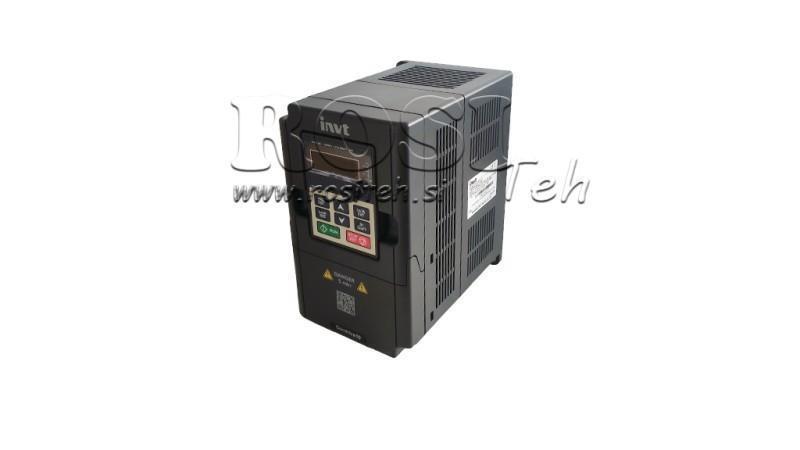CONVERTITORE DI FREQUENZA-INVERTER 3Fasi 2.2kW GD10-2R2G-4-B