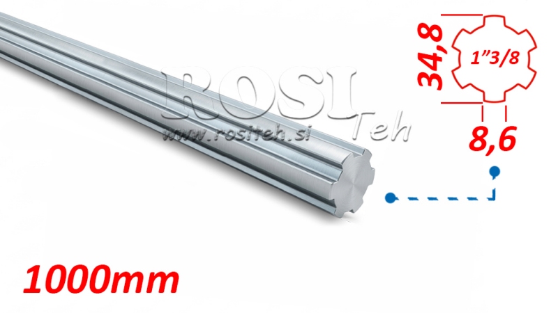 KARDANVÕLL SOONTEGA 1-3/8 (1000 mm)