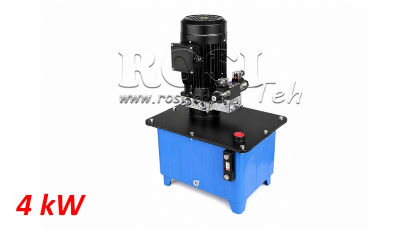 MINI HIDRAVLIČNI AGREGAT 380V AC (4 kW) - 8 cc - 12 lit/min - tank 25 lit