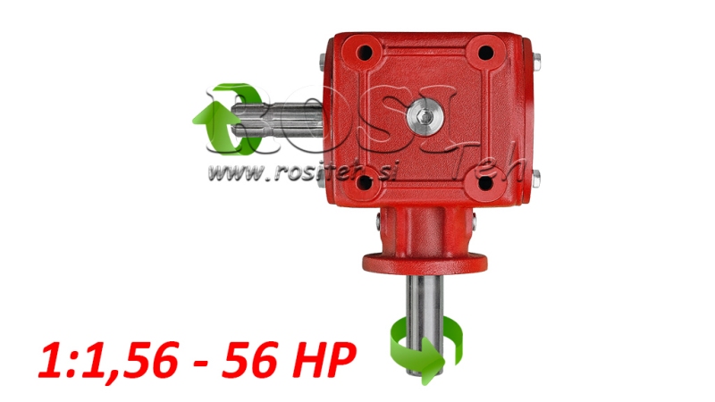 SZÖGHAJTÁS 1:1,56 (56HP-43kW)