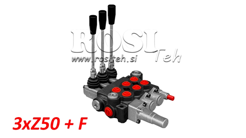 HYDRAULICKÝ VENTIL 3xZ50 + PLÁVAJÚCI