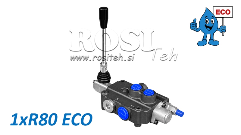 HYDRAULISCHES HANDVENTIL – 1-SEKTIONEN-STEUERVENTIL 1xR80 ECO