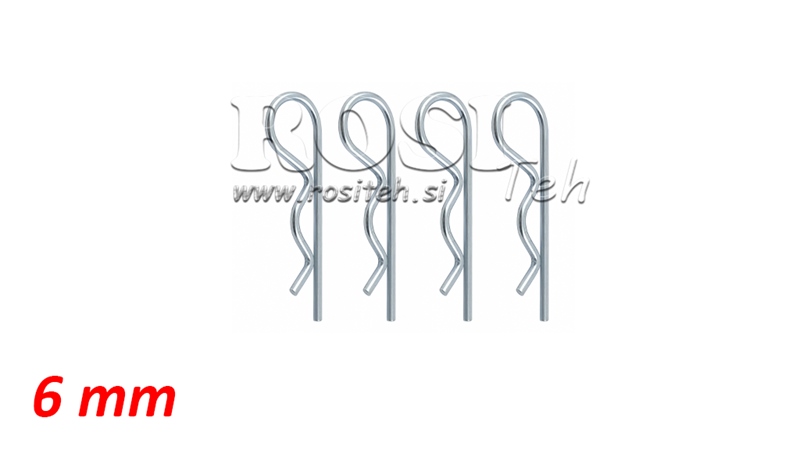 COPPIGLIA A MOLLA 6 mm (4 PEZZO)
