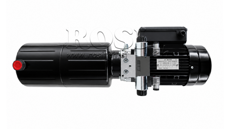 MINI HYDRAULIKAGGREGAT 230V AC (2.2 kW) - 8.0 cc - 11.2 lit/min - tank 12 lit