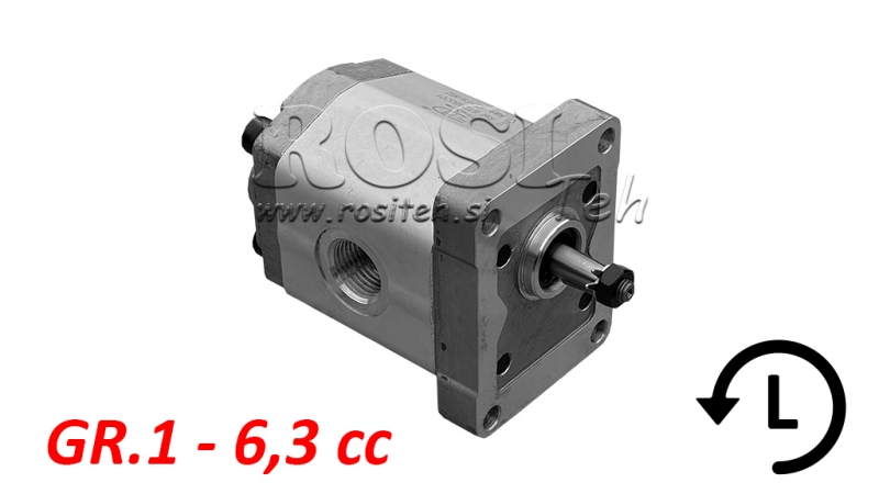 HYDRAULIC PUMP GR.1 6.3 CC LEFT - THREAD