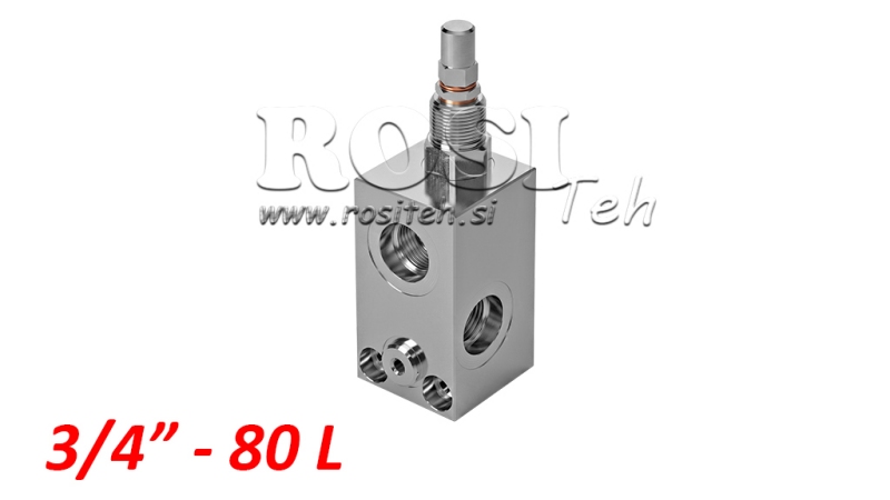 HYDRAULISK TRYKKREGULATOR VMP 3/4 20-260 BAR - 80LIT