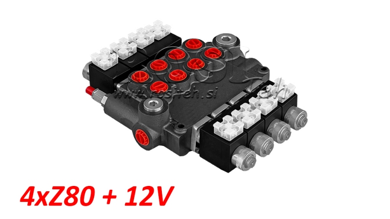 ZAWÓR HYDRAULICZNY 4XZ80+12V DC