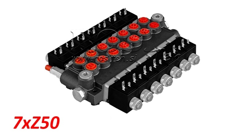 VALVOLA MONOBLOCCO ELETTROIDRAULICA 7xZ50