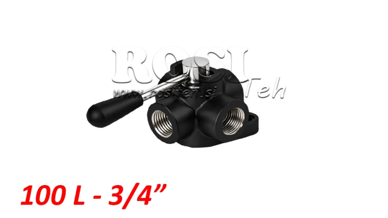RUČNÝ 4 cestný VENTIL IF 3/4 - 100lit