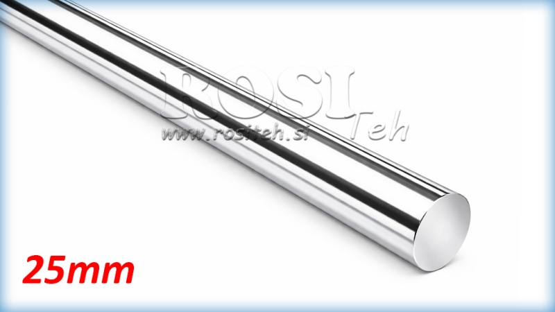 VERCHROOMDE STANG VOOR HYDRAULISCHE CILINDER C45 - 25mm (1000mm)
