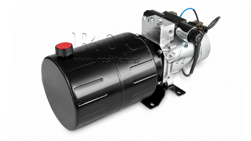 MINI HYDRAULINEN POWER-PACK 24V DC - 2.2kW = 2.1cc - 8 lit - kaksisuuntainen yksikkö (metalli)
