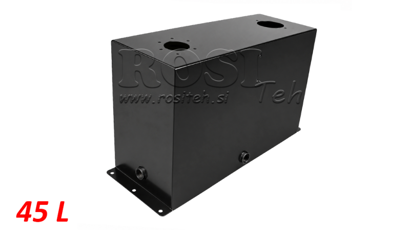 METALLTANK 45 LITER WÜRFEL 445x255x600mm RÜCKLAUFFILTER VORBEREITUNG