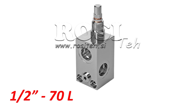 HYDRAULISK TRYKKREGULATOR VMP 1/2 10-180 BAR - 70LIT