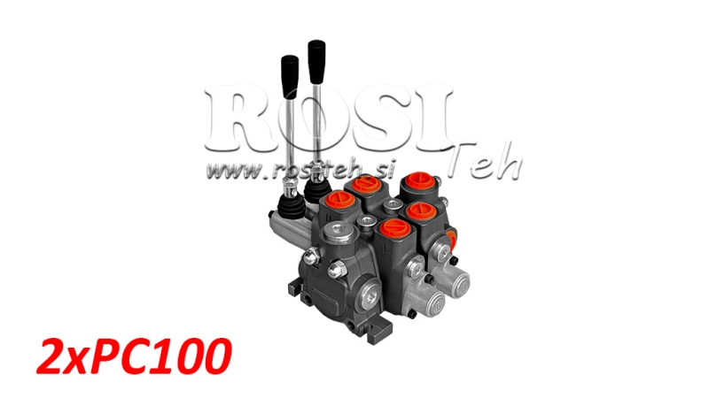 DISTRIBUTEUR HYDRAULIQUE MODULAIRE 2XPC100 - 100 L/MIN