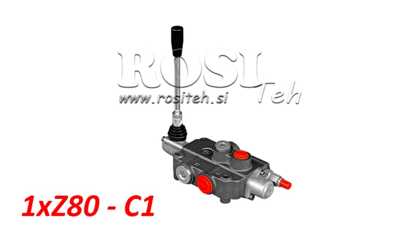 HYDRAULICKÝ VENTIL 1xZ80 + JEDNOSMERNÉ C1