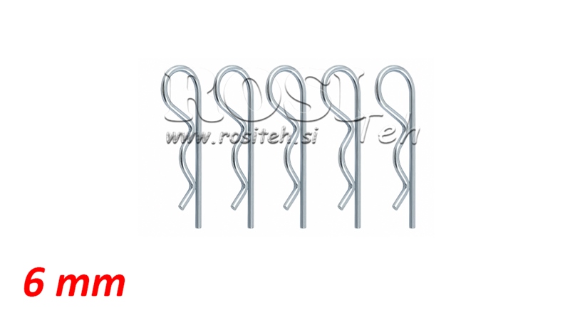 FEDERVORSTECKER KOMPLET einfacher fi 6,0 mm ( 5 Stück)
