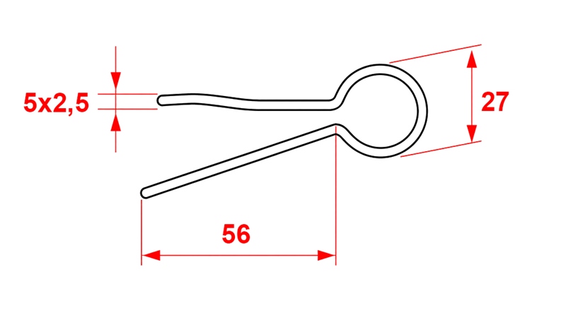 SICHERHEITSSPALTUNG SATZ 5 x 2,5 (5 kom)