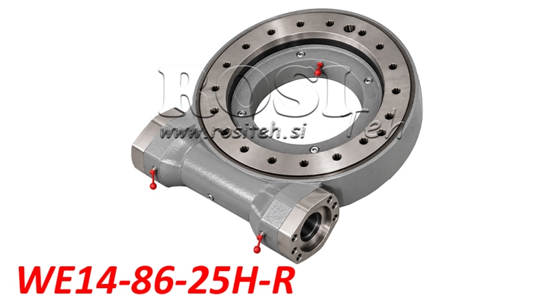 WORM GEAR SLEW DRIVE SERIES WE HP WE14-86-25H-R