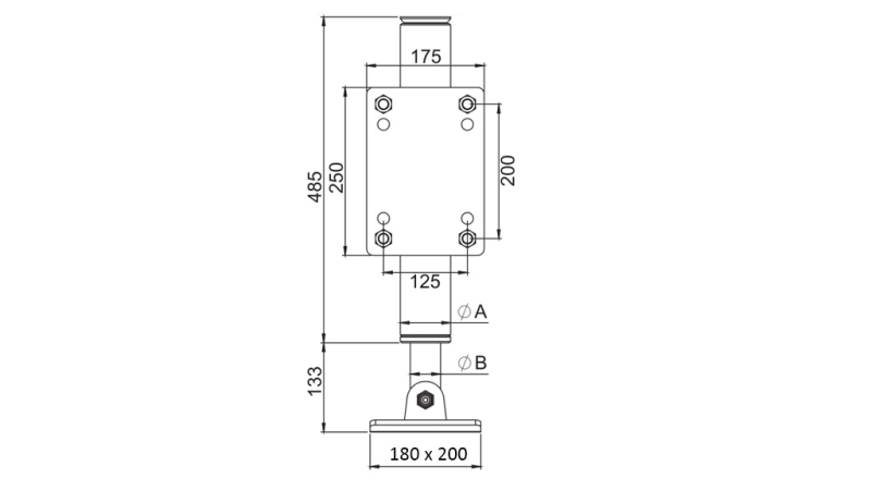 PATA HIDRÁULICA BIDIRECIONAL 365mm - 5.000kg