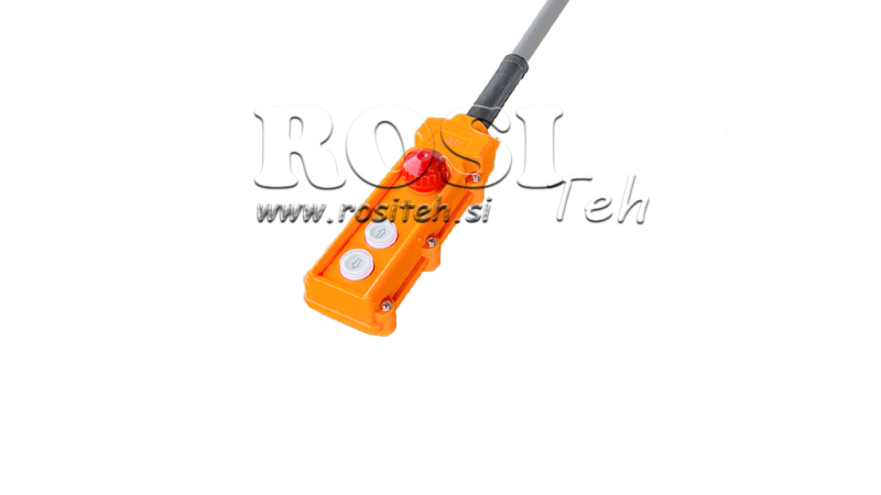 FERNSCHALTER-SET 2 TASTEN + NOT-AUS IM KOFFER MIT KABEL