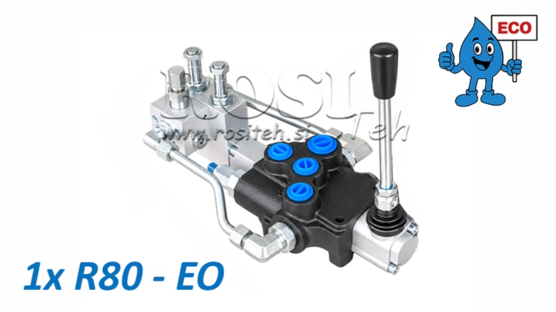 HYDRAULISCHES ELEKTRO-HANDVENTIL (OHNE SPULEN) – 1-SEKTIONEN-STEUERVENTIL 1xR80-EO ECO